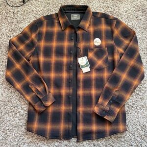 NoMad Plaid Button-Up Shirt Mens Size Medium Cozy Thermal Lining